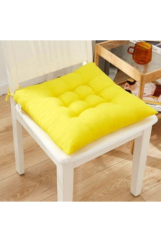 Xiyyadms Corn Sarı Poliester Sandalye Yastığı - Ev Bahçe Ofis Kullanıma Uygun, Konforlu, Nefes Alıcı, Sağlıklı Oturma Deneyimi DiğER
