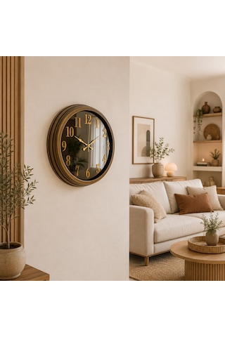 Eskitme Legacy Aynalı 40 X 40 Cm Duvar Saati