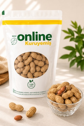 Online Kuruyemiş Sade Kavrulmuş Kabuklu Yer Fıstığı 5 KG