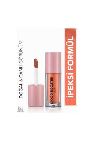 Flormar Yoğun Pigmentli Likit Allık (TURUNCU) - Mood Booster Lbl. - 001 Follow Your Heart - 8682536043700