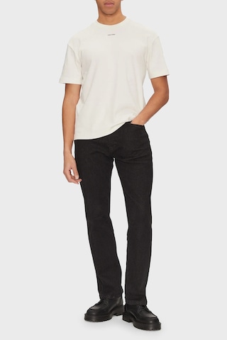 Calvin Klein Erkek T Shirt K10k112487 Yas Beyaz Beyaz