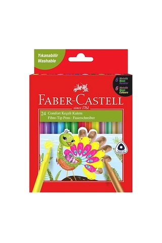 Faber-Castell Comfort Fırça Uçlu Keçeli Kalem 24Lü 5068155243000