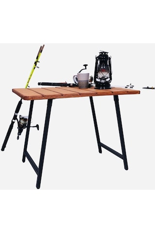 Alin Metal 3''lü Lüks Bardaklı Kamp Sandalyesi Ve Masa Set Yeşil Yeşil