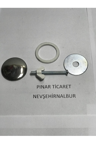 Lavabo Delik Kapağı - Tıpası 1 Adet Krom