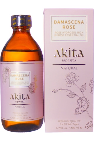 Akita Doğal Yağı Alınmamış Gül Suyu Cam Şişe 200 ML