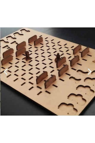 30x20 Cm Ahşap Zeka Oyunu Barikat 0237