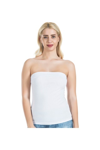 Moon Wear Straplez Kadın Atlet 249 Ekru