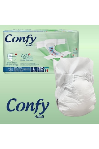 Confy Adult Yetişkin Bez Straıght Large Jumbo 30 Adet
