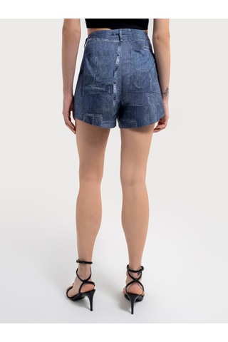 Regular Fit Kadın Şort Denim