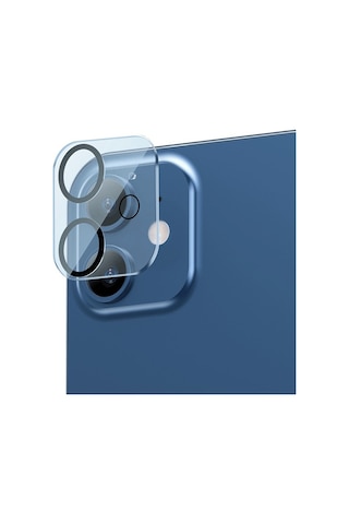 Baseus iPhone 12 6.1 3D Full Kaplama Kamera Koruyucu Cam