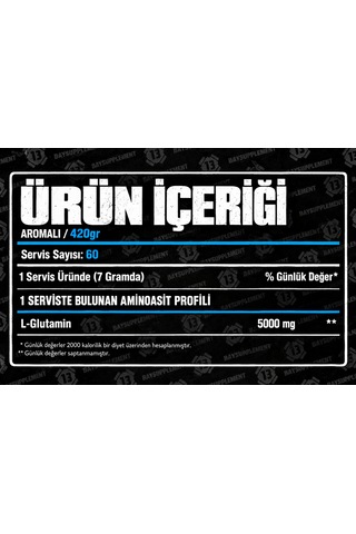 Universal Animal L-glutamine 420gr - Mandalina Aromalı