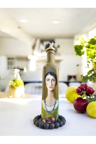 500 Ml El Yapımı Kadın Portreli Cam Yağdanlık Sosluk, Sirkelik, Mutfak & Sofra Aksesuarı, Sunum Yeşil, 500 Ml El Yapımı Kadın Portreli Cam Yağdanlık Sosluk, Sirkelik, Mutfak & Sofra Aksesuarı, Sunum Yeşil,