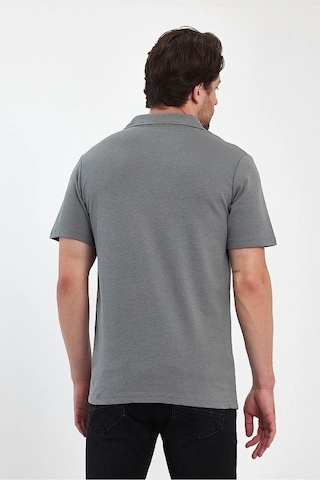 Erkek Rahat Kalıp Ottoman Kumaş Nefes Alabilen Pamuklu Apaş Yaka Gömlek Açık Haki