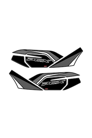 GP Kompozit Honda PCX 125 2021-2024 Uyumlu Yan Alt Ayak Pad Gri