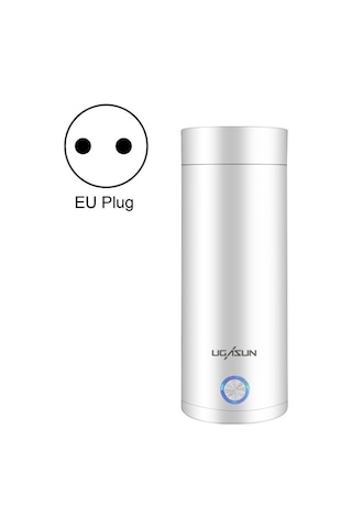Ugasun Seyahat Taşınabilir Mini Elektrikli Isıtmalı Su Kupası, Renk: Ab Fişi Withe