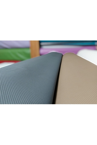 Gri Renk Delikli Suni Deri Oto Tavan Döşeme . Mobilya . Çanta 1 Metre