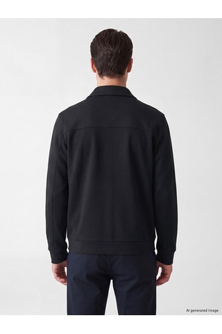 Lcwaıkıkı Classic Yeşil Polo Yaka Erkek Fermuarlı Sweatshirt
