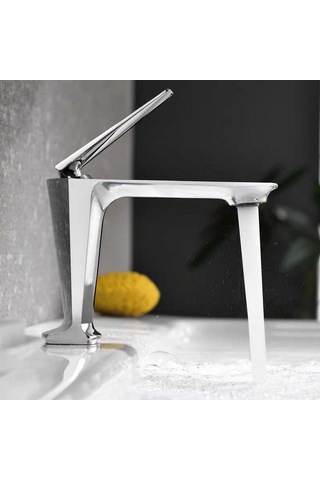 Sensa Kısa Lavabo Bataryası Parlak Krom