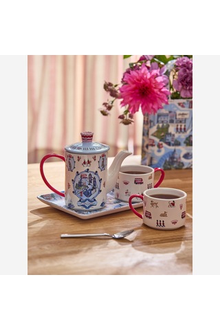 Mavi Stoneware Çay Fincan Seti 400 Ml