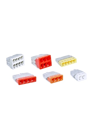 0.50 - 2.5 Mm² Geçmeli Buat Klemens Wago Tip 1 Adet 5Lİ Sarı