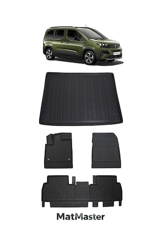 Peugeot Rifter 2026 Model 5d Premium Elstra Havuzlu Paspas Ve Bagaj Havuzu Set