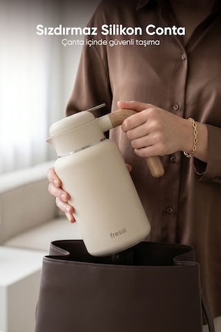 Fr-t1605 Terano Paslanmaz Çelik 1600ml Termos Bej