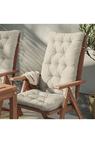 Ikea Kuddarna Dış Mekan Sandalye Minderi, Açık Gri-bej, 116x45 Cm