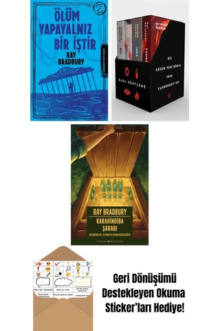Ölüm Yapayalnız Bir İştir + Kara Dörtleme Kutu Set 4 Kitap + Karahindiba Şarabı
