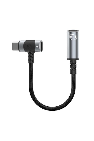 Forzacase Apple iPhone iPad MacBook Android İle Uyumlu 2in1 Type-c Şarj + Kulaklık Çevirici Adaptör 60w - Fc1182 Gri
