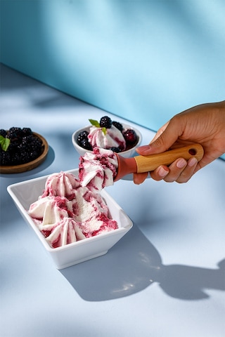 Emsan Rustik Bambu Dondurma Kaşığı Pembe