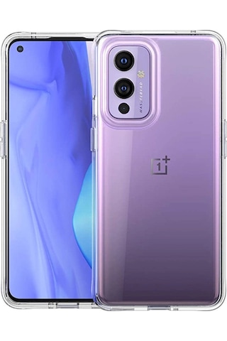 One Plus 9 Kılıf Lüx Şeffaf Silikon Renkli