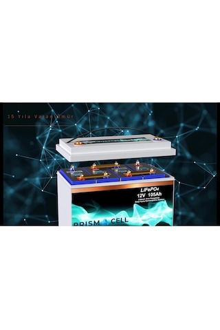 Prismacell Lifepo4 Akü 235ah 25.6 Volt Turbo Fast Chargıng Karavan, Marin, Solar Yaşam Aküsü