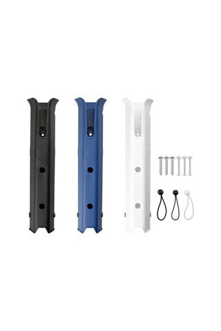 Geeksen Plastik Balıkçılık Kamışı Tutucu Beyaz Güncellenmiş Versiyon - Bot, Kayık, Araç Ve Duvar Montajı İçin Taşıma/depolama Aleti Beyaz