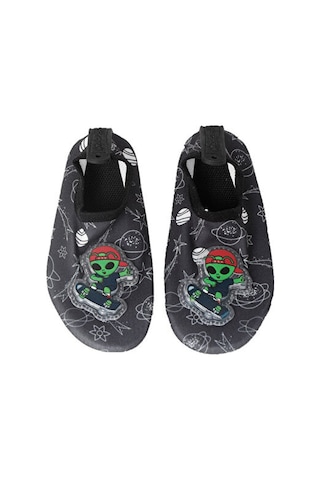 Peluche Alien Çocuk Deniz & Havuz Ayakkabısı Alıen Siyah Siyah