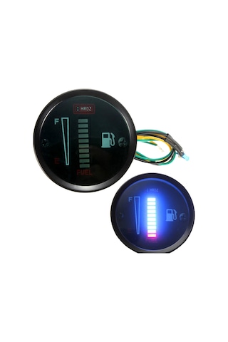 Otomobil Motosiklet Modifiye Yakıt Ölçer Led Ekran K12574
