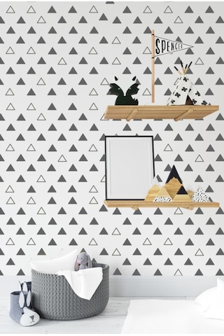 Modern Üçgen Duvar Sticker, Bebek Ve Çocuk Odası Dekoratif Duvar (552798410)
