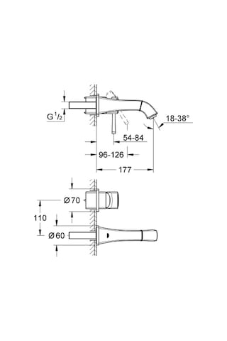 Grohe Grandera 2 Delikli Lavabo Bataryası Krom 19929000