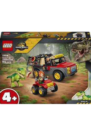 LEGO® Jurassic World Genç T. rex Taşıma Kamyonu 77978 - 4 Yaş Üzeri Çocuklar için Minifigür İçeren Oyuncak Yapım Seti (115 Parça)