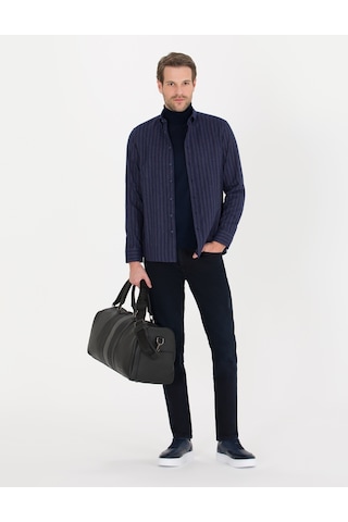 Pierre Cardin Erkek Lacivert Gömlek Desenli 50262464-vr033 Lacivert