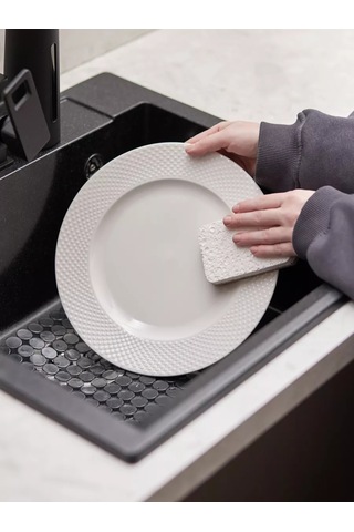 Smart Solutions Mutfak Lavabosu İçin Koruyucu Paspas Grid 31,5x27,5 Cm 214969169 Beyaz