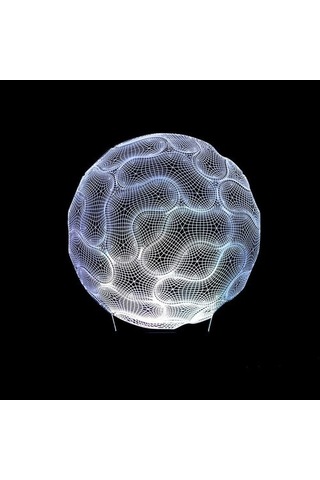 Wealthglow Renk Değiştiren 3d Dekoratif Şekilli Led Lamba - 12 Cm G263u0 Siyah