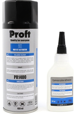 Proft Mdf Hızlı Yapıştırıcı 400ml + 100gr