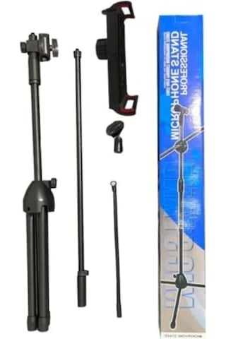 Telefon Ve Tablet Tutuculu Mikrofon Standı
