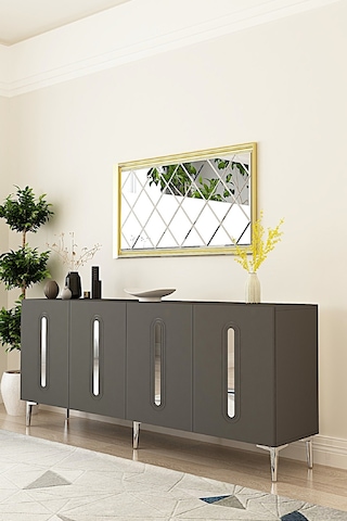 Ka1810as Rany Konsol ,tv Sehpası Antrasit-silver 180cm