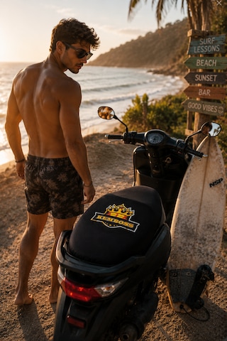 Universal Motor Sele Kılıfı Scooter Motosiklet Koltuk Koruyucu Kılıf Esnek Lastikli Yıkanabilir Sele Örtüsü