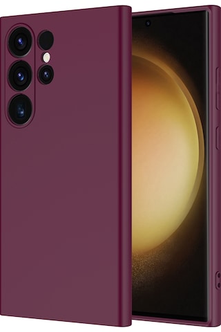 Galaxy S25 Ultra Uyumlu Kılıf Zore Mara Lansman Kapak-koyu Mor Koyu Mor
