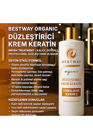 Bestway Kuaför Organic Düzleştirci Keratin