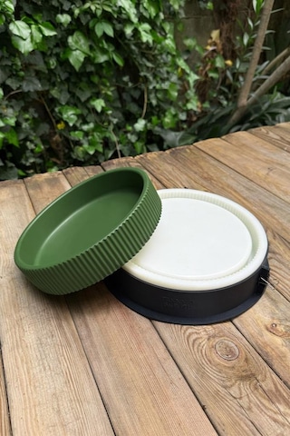 Fanny 3 Tırtıklı Kasnaklı Silikon Kap Kalıbı Beyaz