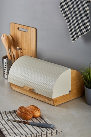 Benito Bambu Ekmek Dolabı Krem