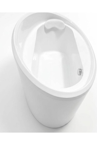 Panelduş - Line Os 100x170 Cm Oval Monoblok Beyaz Küvet - Opı86-